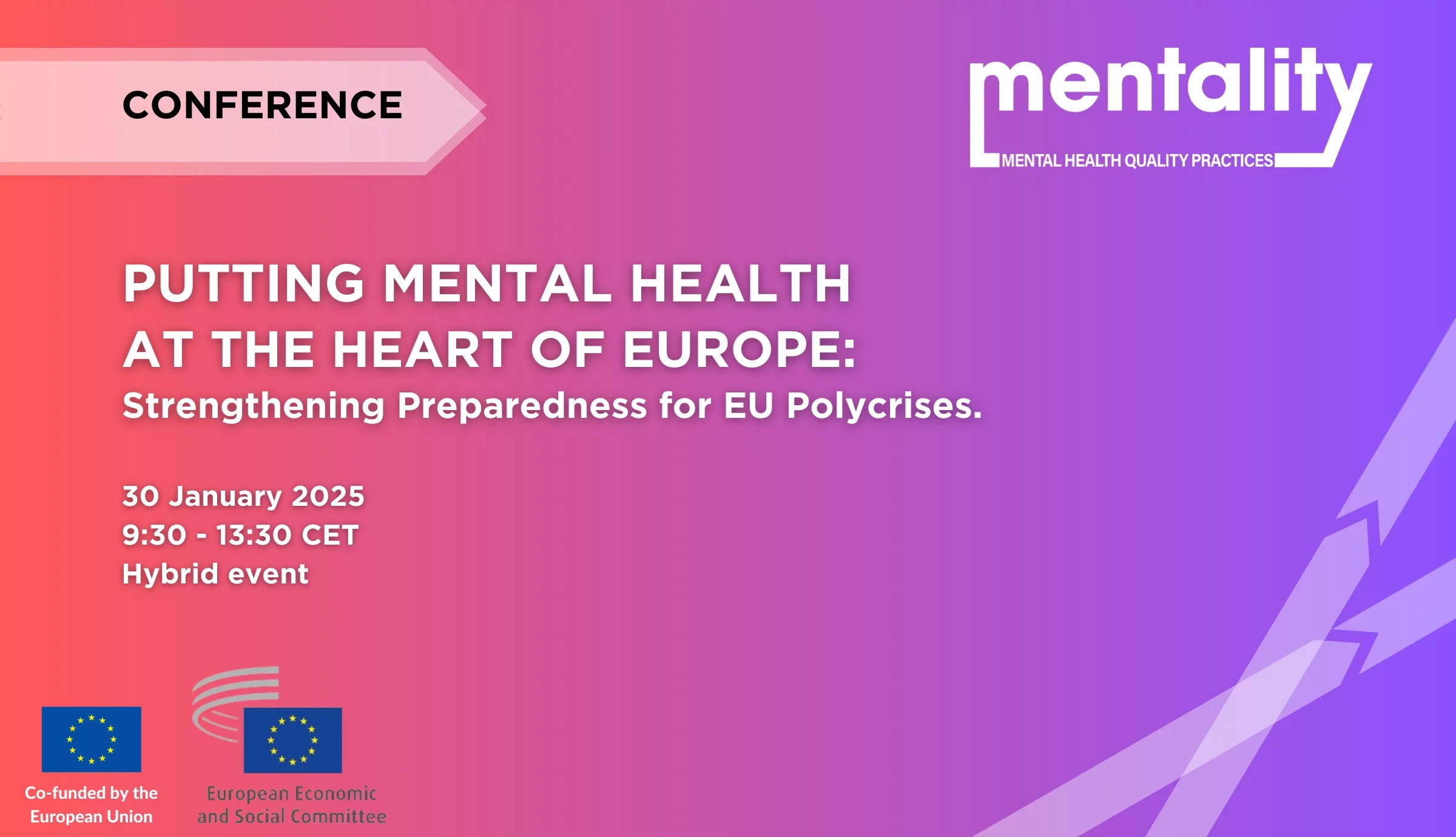 MENTALITY Project Conference: Putting Mental Health at the Heart of Europe